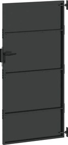 vidaXL Πύλη Κήπου 85 x 200 cm Ατσάλι με Επικάλυψη Πούδρας Κλειδώσιμο