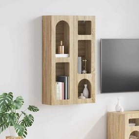 vidaXL Κρεμαστό ντουλάπι με ράφι ELST Δρύς Sonoma 59 x 20 x 100 εκ