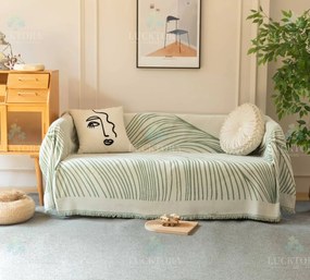 Ριχτάρια Καναπέ Chenille 180x240cm Διθέσιος C3 - Πράσινο