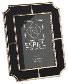 Κορνίζα Μεταλλική Με Μαύρο Ύφασμα ESPIEL 13x18εκ. FAM739