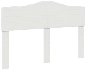 vidaXL Κεφαλάρι με κεφαλάρι Λευκό 160 cm Επεξεργασμένο ξύλο