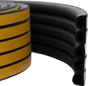 vidaXL Αυτοκόλλητη σφραγίδα παραθύρου Μαύρο 12 x 10 mm 100 m