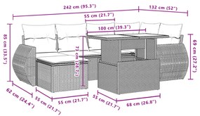 ΣΑΛΟΝΙ ΚΗΠΟΥ ΣΕΤ 7 ΤΕΜ. ΜΠΕΖ ΣΥΝΘΕΤΙΚΟ ΡΑΤΑΝ ΜΕ ΜΑΞΙΛΑΡΙΑ 3268678