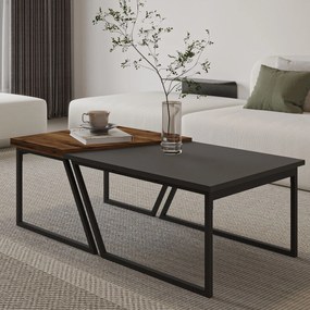 Coffee Table Set Verona P0024623 - Anthracite, Rustic Walnut Anthracite
Rustic Walnut
