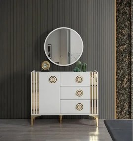 Stewehome Σετ κρεβατοκάμαρας λευκό &amp;amp; γκρι 160x200 cm