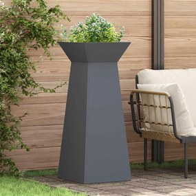 vidaXL Γλάστρα Πυλώνας Ανθρακί 40 x 40 x 100 cm Ατσάλι