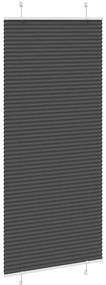 vidaXL Πλισέ περσίδα Μαύρο 95x200 cm Πλάτος υφάσματος 94,4 cm
