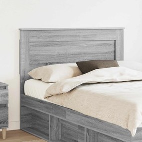 vidaXL Κεφαλάρι με κεφαλάρι Γκρίζο Σονομα 135 cm Επεξεργασμένο ξύλο