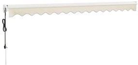 vidaXL Τέντα Πτυσσόμενη Αυτόματη Κρεμ 4 x 3 μ.