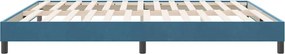vidaXL Box Spring Κρεβάτι χωρίς στρώμα Σκούρο μπλε 180x220cm Βελούδινο