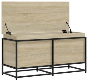 Κουτί Αποθήκευσης με Sonoma Δρυς 100x40x51,5 εκ. Επεξ. Ξύλο - Καφέ