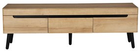 GRIF TV STAND ΦΥΣΙΚΟ ΜΑΥΡΟ 160x40xH50cm