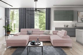 Γωνιακός Καναπές Restly-Roz-Δεξιά - 347.00Χ202.00Χ48.00cm