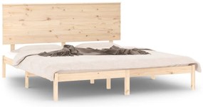 vidaXL Πλαίσιο Κρεβατιού 150 x 200 εκ. Μασίφ Ξύλο King Size