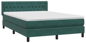 ΚΡΕΒΑΤΙ BOXSPRING ΜΕ ΣΤΡΩΜΑ ΣΚΟΥΡΟ ΠΡΑΣΙΝΟ 160X210ΕΚ. ΒΕΛΟΥΔΙΝΟ 3318372