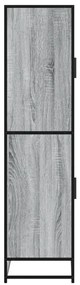 vidaXL Highboard Γκρι Sonoma 68x35x139 cm Ξύλινο μηχανουργικό ξύλο