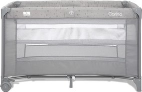 BABY COT CARINA 2 LAYERS GREY STARS