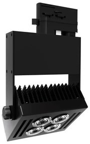 Σποτ Φωτιστικό Ράγας Ορθογώνιο LED 40W IP20 4000K Spotlight-5942-Μαύρο 5942
