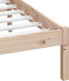 vidaXL Πλαίσιο Κρεβατιού 150 x 200 εκ. Μασίφ Ξύλο King Size
