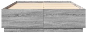 vidaXL Πλαίσιο Κρεβατιού Γκρι Sonoma 140x200 εκ. Επεξεργασμένο Ξύλο