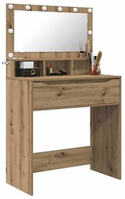 vidaXL Τραπέζια Ντυσίματος Κρεβατοκάμαρας με συρτάρι Artisan Oak