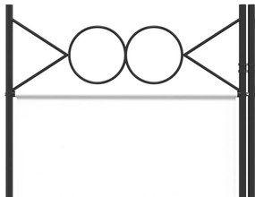 vidaXL Διαχωριστικό Δωματίου με 4 Πάνελ Λευκό 160x200 εκ. από Ύφασμα