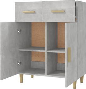 vidaXL Ντουλάπι Γκρι Σκυροδέματος 69,5x34x89 εκ. Επεξεργασμένο Ξύλο