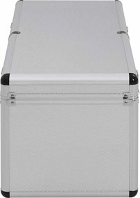 vidaXL Κασετίνες Αποθήκευσης 2 τεμ. Ασημί από Αλουμίνιο