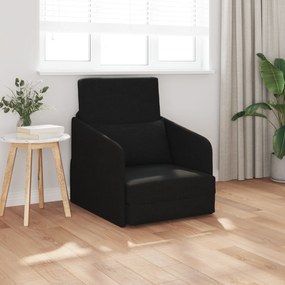 vidaXL Καναπές Κρεβάτι 2-σε-1 Μαύρος 65x80x83 εκ. Ύφασμα