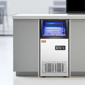 VEVOR Commercial Ice Maker Freestanding Cabinet Machine 110lbs/24H 36 Ice Cubes
