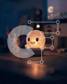 Intra Συλλεκτικό Ξύλινο Παζλ Plywood  4mm - Μικρό φως νύχτας στο γραφείο Σε Ξύλινο Κουτί - Διαστάσεις: 10x10 cm – 25 κομμάτια