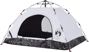 vidaXL Σκηνή Κάμπινγκ 2 Ατόμων Λευκή από Ύφασμα Συσκότισης