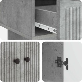 vidaXL Πλαϊνό γραφείο Σκυρόχρωμο Γκρι 66 x 34,5 x 95 εκ.