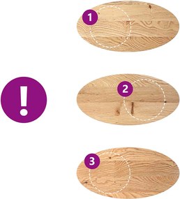 vidaXL Επιτραπέζια επιφάνεια 100x50x4 εκ. από Μασίφ Ξύλο Δρυός Οβάλ