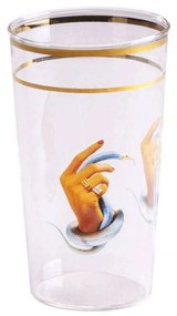 Ποτήρι Νερού Hands With Snakes 15960 7x13cm Multi Seletti Glass