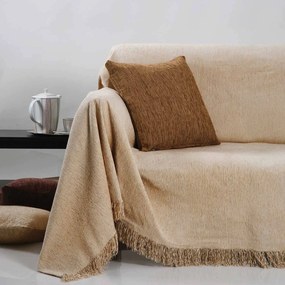 Ριχτάρι Ζακάρ Σενίλ 1300 Sand Anna Riska Πολυθρόνα 180x150cm 100% Cotton