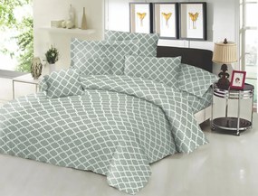 Ζεύγος μαξιλαροθήκες ΚΟΜΒΟΣ Cotton Line Printed Montana Olive 50x70