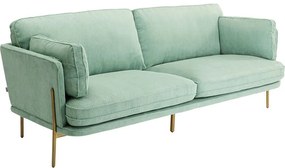Καναπές Shirly Τριθέσιος Πράσινος 221x87x84 εκ. - Πράσινο