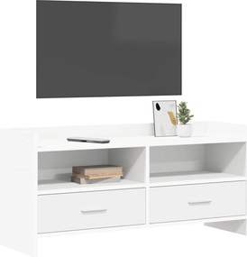 vidaXL Ντουλάπι TV 100 x 33 x 47 εκ Λευκό Επεξεργασμένο Ξύλο