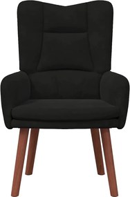 vidaXL Πολυθρόνα Μαύρο 63 x 67 x 94 εκ. Βελούδο