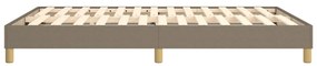 vidaXL Σκελετός Κρεβατιού Χωρίς Στρώμα Taupe 140x190 εκ. Υφασμάτινο