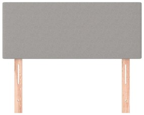 Κεφαλάρι Κρεβατιού Ανοιχτό Γκρι 90x5x78/88 εκ. Υφασμάτινο - Γκρι