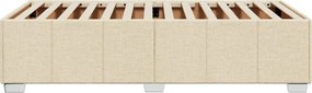 vidaXL Πλαίσιο κρεβατιού χωρίς στρώμα Κρέμα 80x200 cm Ύφασμα