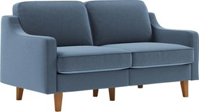 2-Seat Sofa Robin 2 - Ocean Blue, Walnut Ocean Blue
Walnut