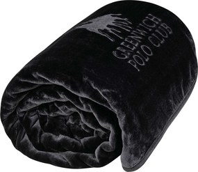 Κουβέρτα Βελουτέ Υπέρδιπλη (220x240) Greenwich Polo Club Essential 3440 Black