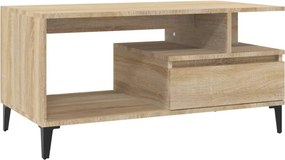 vidaXL Τραπεζάκι Σαλονιού Sonoma Δρυς 90x49x45 εκ. Επεξεργασμένο Ξύλο