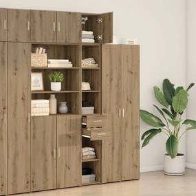 vidaXL Ντουλάπι αποθήκευσης 2 τμχ. Artisan Oak 30 x 42,5 x 225 εκ