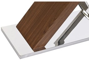 Έπιπλο Εισόδου DKD Home Decor Διαφανές Ασημί Σκούρο καφέ 120 x 40 x 75 cm