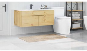vidaXL Πατάκι μπάνιου Κρεμ 70 x 120 cm Πολυπροπυλένιο
