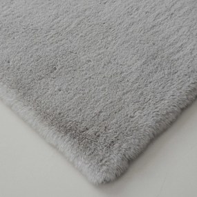 Γούνινο Χαλί (100x160) New Plan Puffy FC6 Light Grey